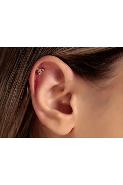 Safir Kuyumculuk Romen 0.07Ct Diamond - Tragus Piercing