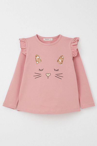Breeze 1.5-5 Years Old Girl's Floral Suit - Cute Animal Print, Dried Rose