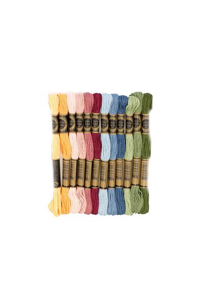 bidoluhobi Συσκευασία με 12 κλωστές Muline Etamine Embroidery