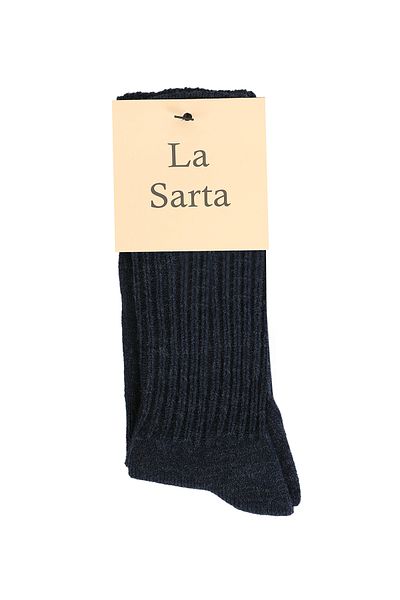 La Sarta Wool Navy Blue Socks