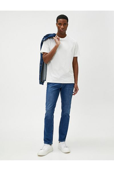 Koton Mark Jean - Straight Fit Pipe Leg Jeans