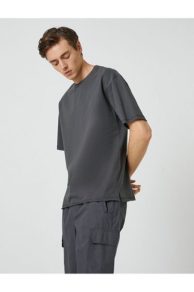 Koton Basic Oversize T-Shirt Crew Neck Short Sleeve