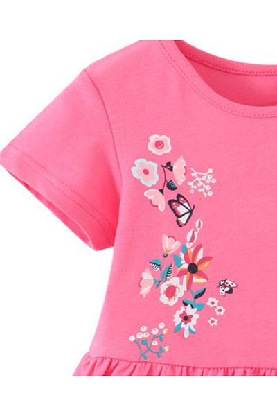 SAPS SAPS All Is Love Floral Graphic Dress - Pink
