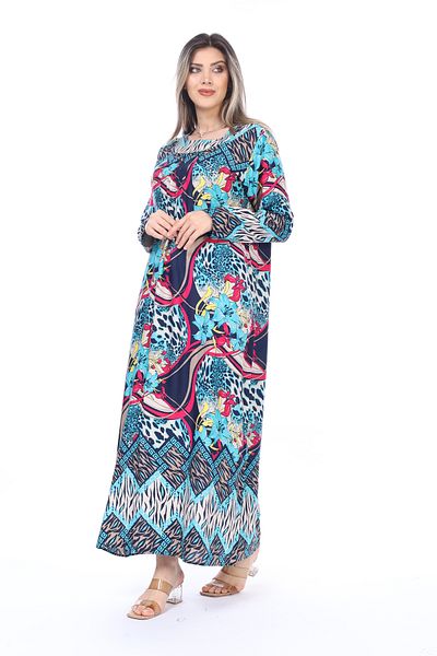 mervemoda Καλοκαιρινό μακρυμάνικο μπατάλ φόρεμα μητέρας