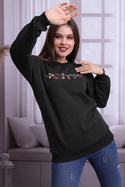 Deafox Khaki Rotten Print Crew Neck Sweat