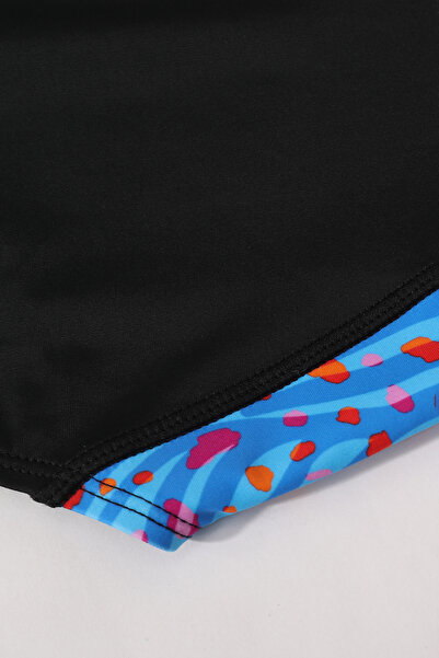 Slazenger Spl Racerblk Jn43 Swimsuit for Girls Black / Turquoise