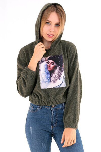 Deafox Γυναικεία φούτερ με κουκούλα Trend Απλικέ