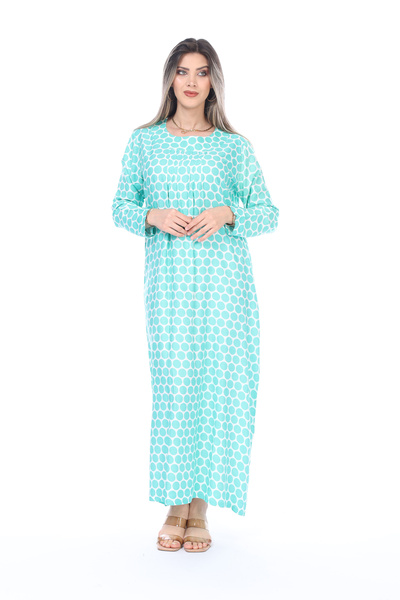 mervemoda Καλοκαιρινό μακρυμάνικο μπατάλ φόρεμα μητέρας