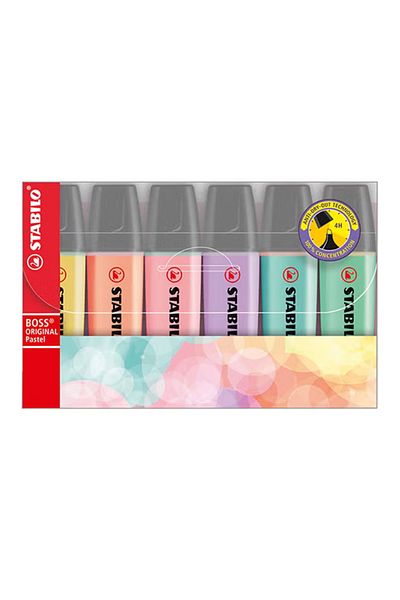 Stabilo Highlighter Pastel Wallet 6 Pcs (70/6-2)