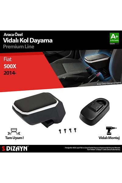 S Dizayn S-Design Fiat 500X Armrest Armrest Abs Screw Gray 2014 Above a Quality Klc-Vd-Gr-5832
