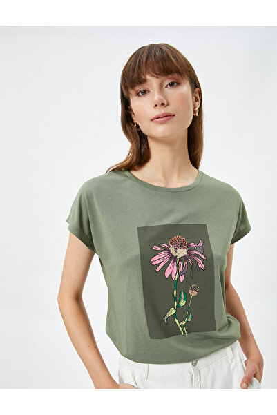 Koton Tricou cu mânecă scurtă cu imprimeu floral