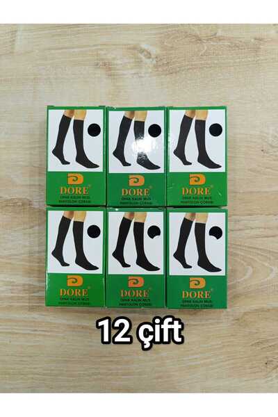 Dore Çorap Șosete negre/500 70 denari, groase, până la genunchi, cutie verde, 12 buc.
