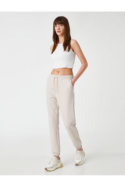 Koton Jogginghose mit Taschen und Bindegürtel an der Taille