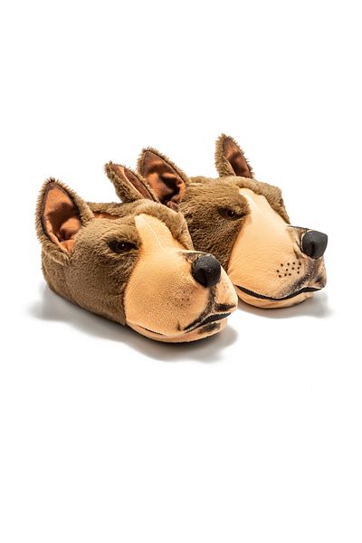 Twigy Kont Men's Animal Slippers Brown Beige 41/46