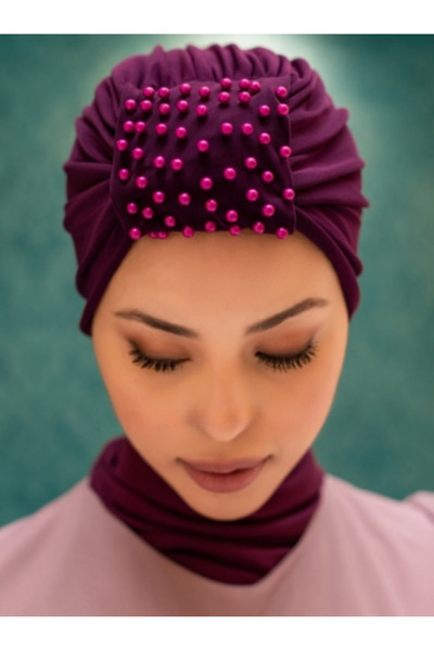 Differenza Plum Sandy Pearl Design Bonnet