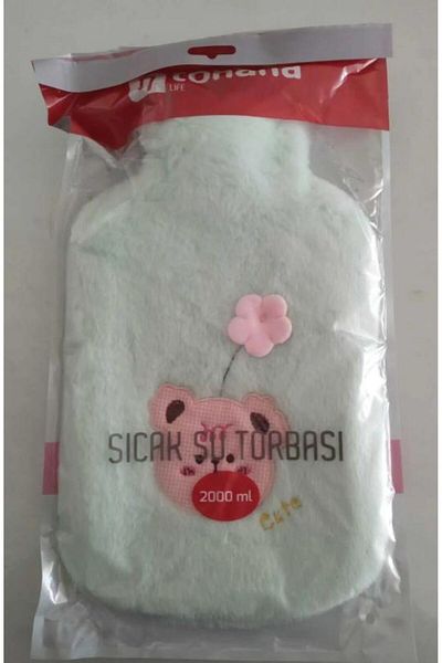 Libor Green 2 Liter Plush Hot Water Bag