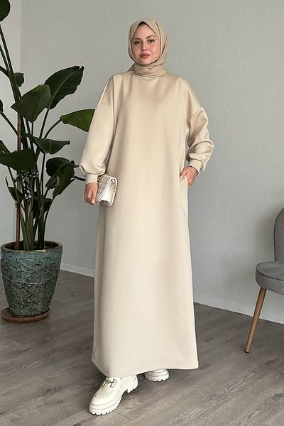 InStyle فستان نيفرا جيب سكوبا ستون