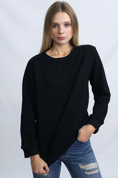 Deafox Hanorac de damă cu trei fire cu gât roșu