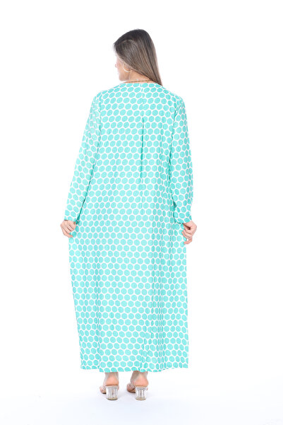 mervemoda Καλοκαιρινό μακρυμάνικο μπατάλ φόρεμα μητέρας