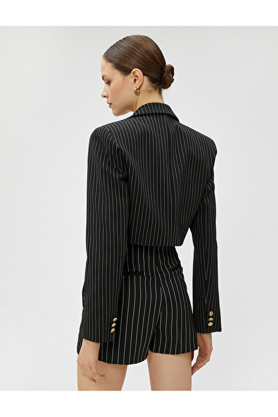 Koton Jachetă Blazer Crop Button Detaliat