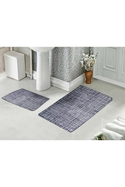 BALBAN TİCARET Set de 2 covorașe de baie lavabile și scaun de toaletă cu bază...