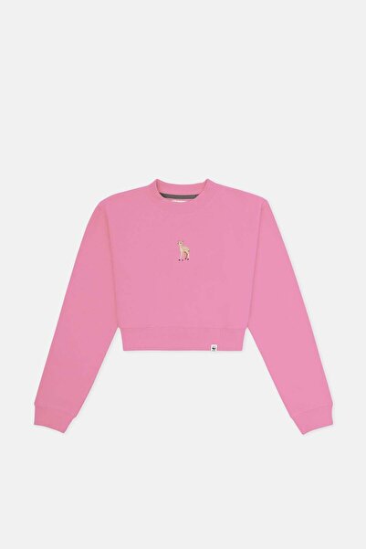 WWF Market Ceylan Supersoft Crop Sweatshirt - Pink