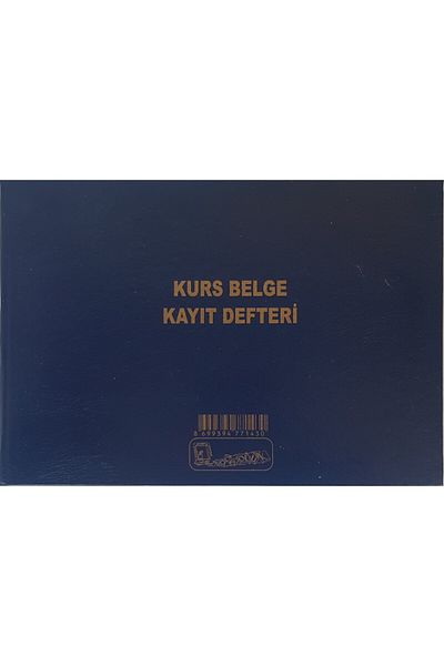 Kocaoluk Hardcover Covered Course Document Record Book