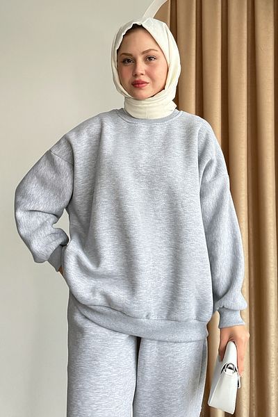InStyle Raised Basic Gray Sweat