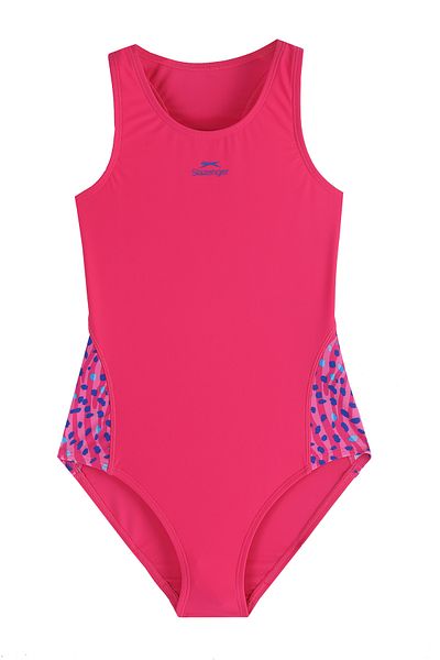 Slazenger Spl Racerblk Jn43 Girl's Swimsuit Purple