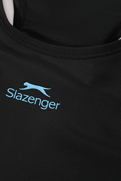 Slazenger Spl Racerblk Jn43 Swimsuit for Girls Black / Turquoise