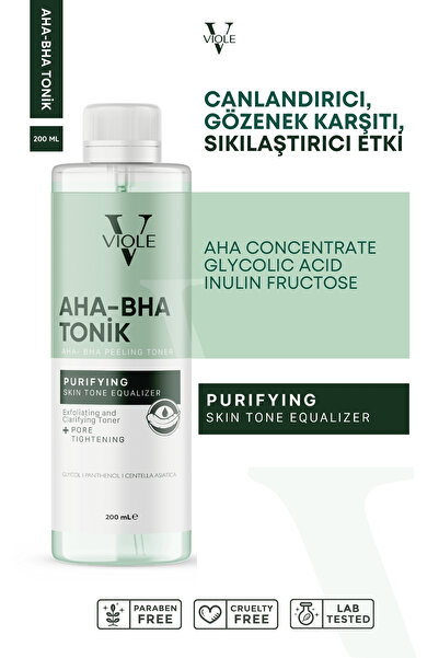 VIOLE BEAUTIES Aha Bha Tonik Leke Çıkartıcı Nemlendirici Gözenek Çıkarıcı Ona...