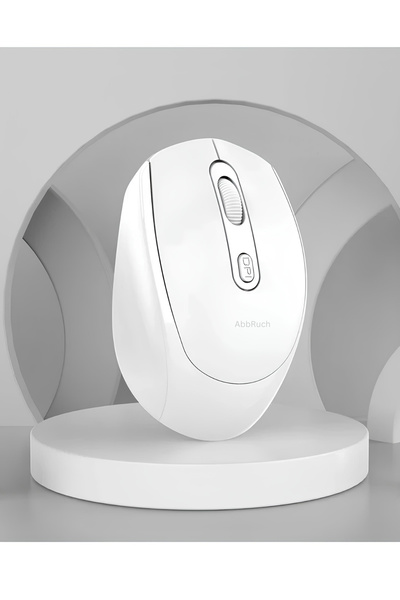 Abbruch Kablosuz Mouse Bluetooth Wireless Çift Mod'lu USB 2.4g Şarj Edilebilir 800/1200/1600dpi Işıklı Fare