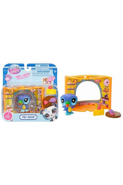 Littlest Pet Shop مجموعة ألعاب LPS Minişler Littlest Pet Shop Miniş طائر الطوقان الفرنسي