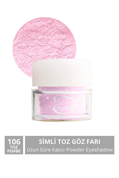 CARLA Uzun Süre Kalıcı Simli Açık Pembe Toz Göz Farı 2,5 G No:106