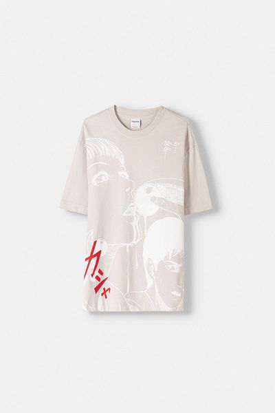 Bershka Junji Ito print short sleeve T-shirt