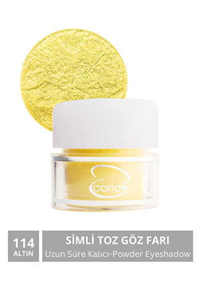 CARLA Uzun Süre Kalıcı Simli Altın Toz Göz Farı 2,5 G No:114