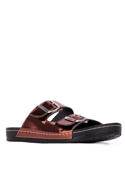 Esem Bronze Women's Slippers - 473 Model