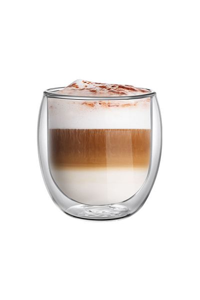 Leggno Vetro Borosilicate Double Glass Latte Glass 300ml (2Pcs)