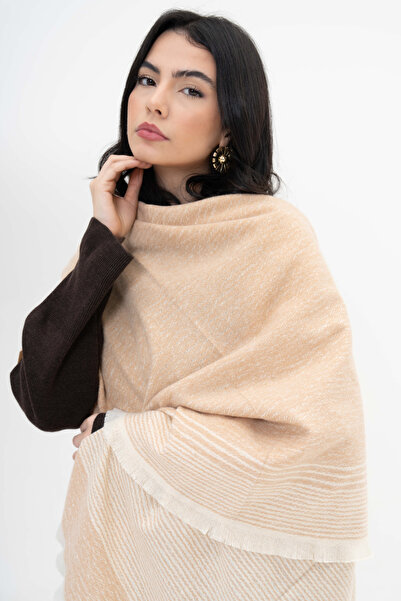 SOFT AKSESUAR LUFFY Çizgili Yün Karışımlı Atkı