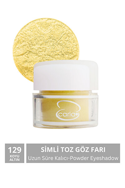 CARLA Uzun Süre Kalıcı Simli Sarı Toz Göz Farı 2,5 G No:129