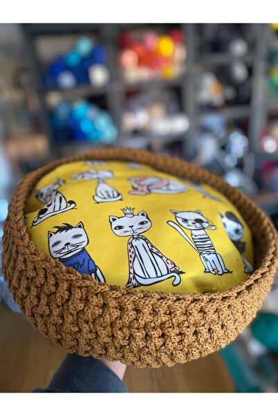 UNİCORNS sepetciliz , Kedi Sepeti, Örgü Kedi Yatağı, Tasarım Kedi Yatağı, Han...