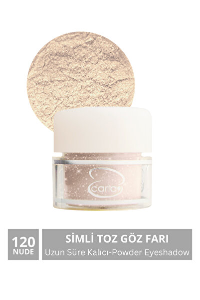 CARLA Uzun Süre Kalıcı Simli Nude Toz Göz Farı 2,5 G No:120