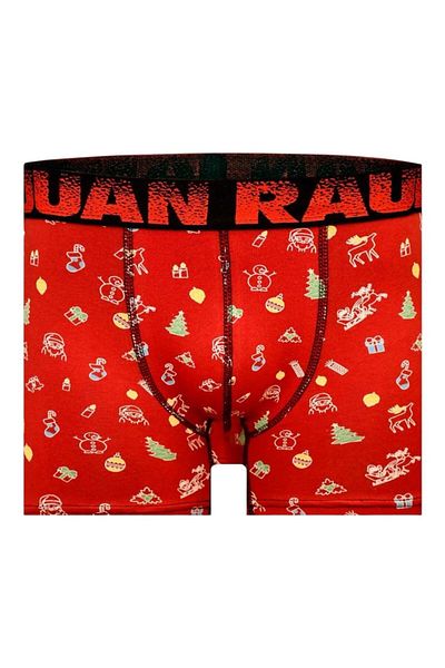 Juan Raul New Year's Themed Men's Cotton Boxers - Db210
