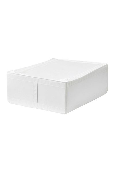 IKEA White 43X53X19 cm Storage Box for under Bed, Pillow, Bed Sheet, Duvet Cover Clothes