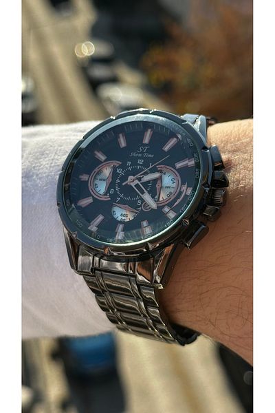 Show Time Steel Men's Wristwatch