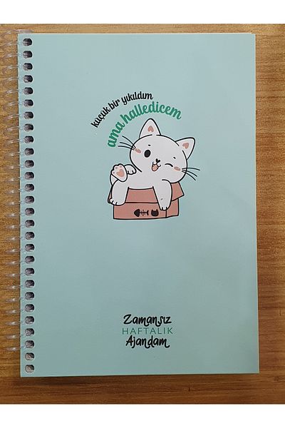 mcolor Вечен седмичен дневник 17x24 см с твърди корици