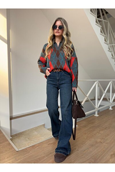 2she Orjinal Marka Wide Leg Jean - Lacivert