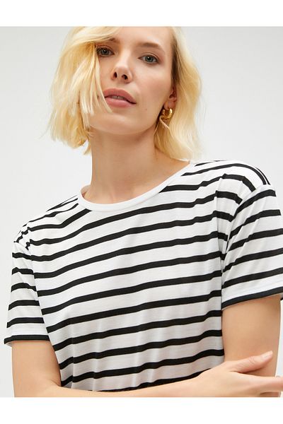 Koton Basic T-Shirt Short Sleeve Crew Neck