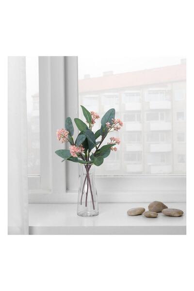 IKEA Smycka Floare Artificiala Eucalipt-Roz 30 Cm