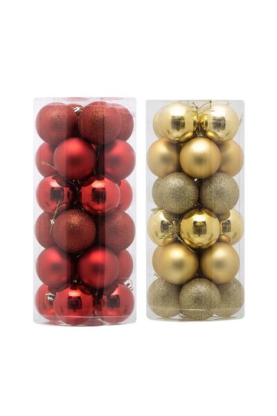 Generic Brand 4 Cm New Year Ball 24 Pieces
